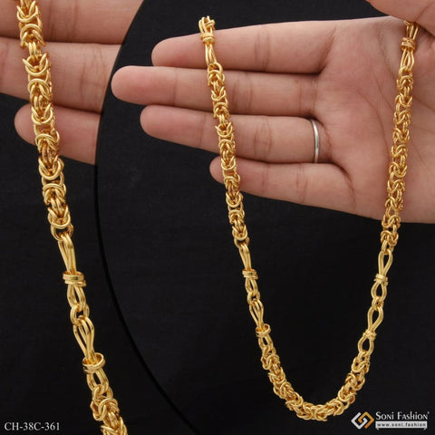 High Quality Indian Polished Gold Plated Gold Chain for Men and boy  Necklaces & Chains